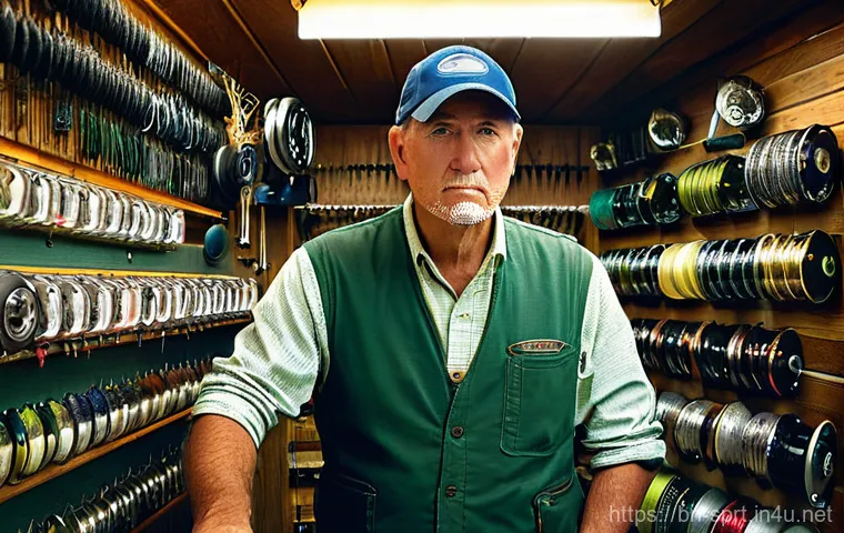 낚시 릴 가이드와 추천 모델 - **Prompt: The Angler's Deliberation - Choosing the Perfect Reel**
    "A detailed, realistic photogr...