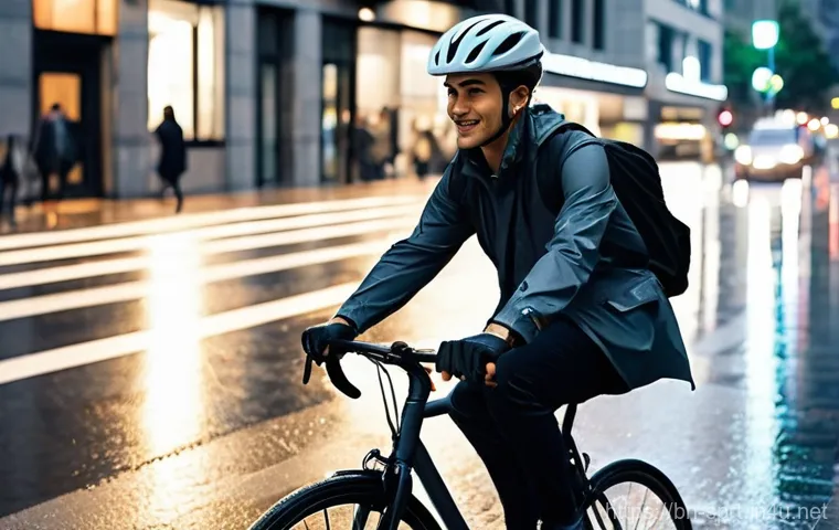 해상 스포츠용 방수 백팩 - **Prompt:** A dynamic, adventurous shot of a young adult, gender-neutral, confidently hiking through...